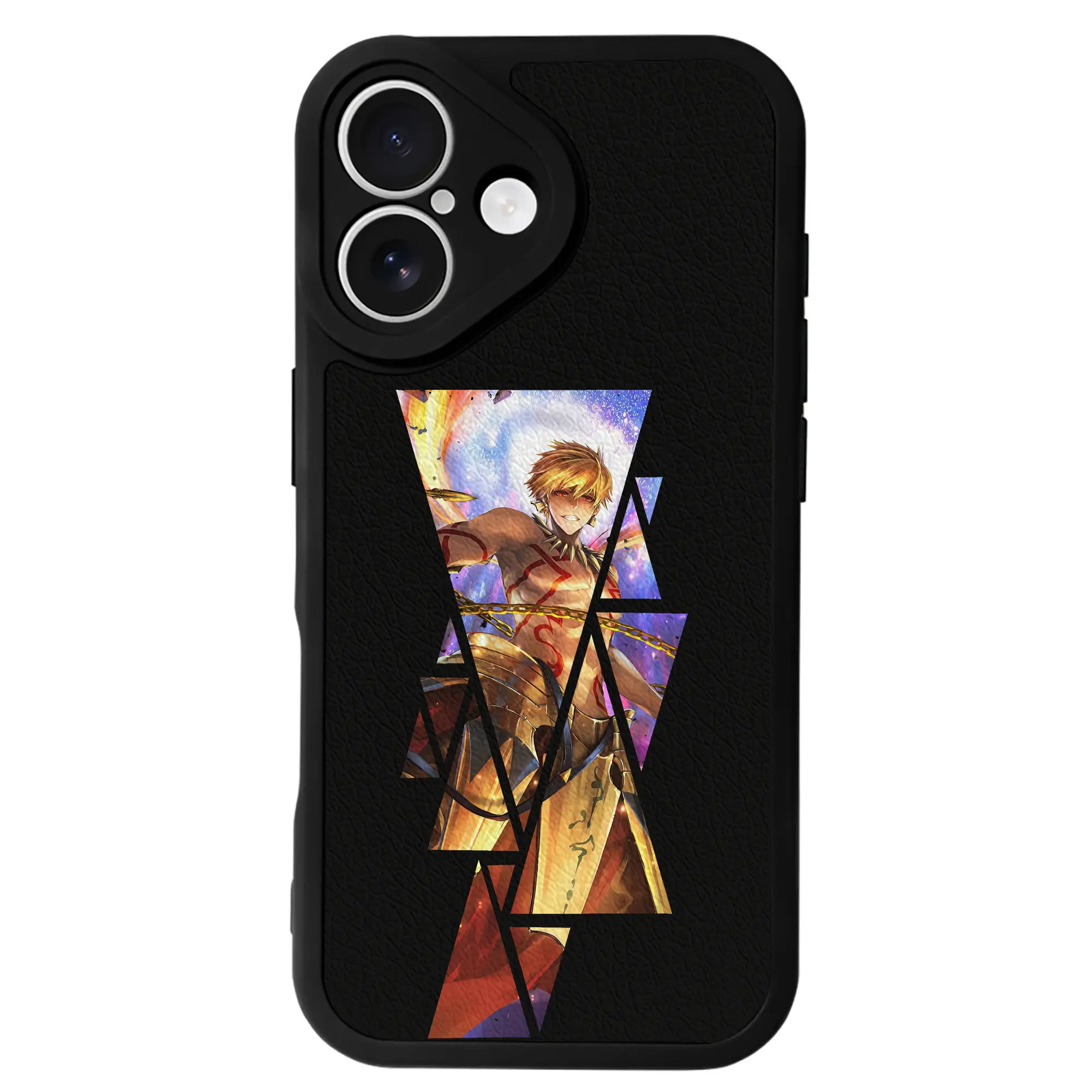 FGO グッズ,ギルガメッシュ - IPhone 16シリーズ対応 ・ シリコンスマホケース ・ レザー調 ・ 高精度フィット ・ 耐衝撃 ・ ワイヤレス充電対応 ・ 精密カット